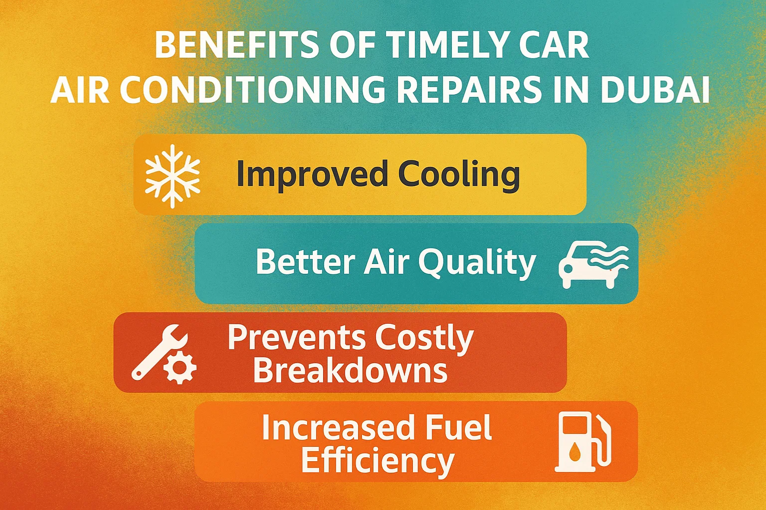 Benefits Of Timely Car Air Conditioning Repairs in Dubai